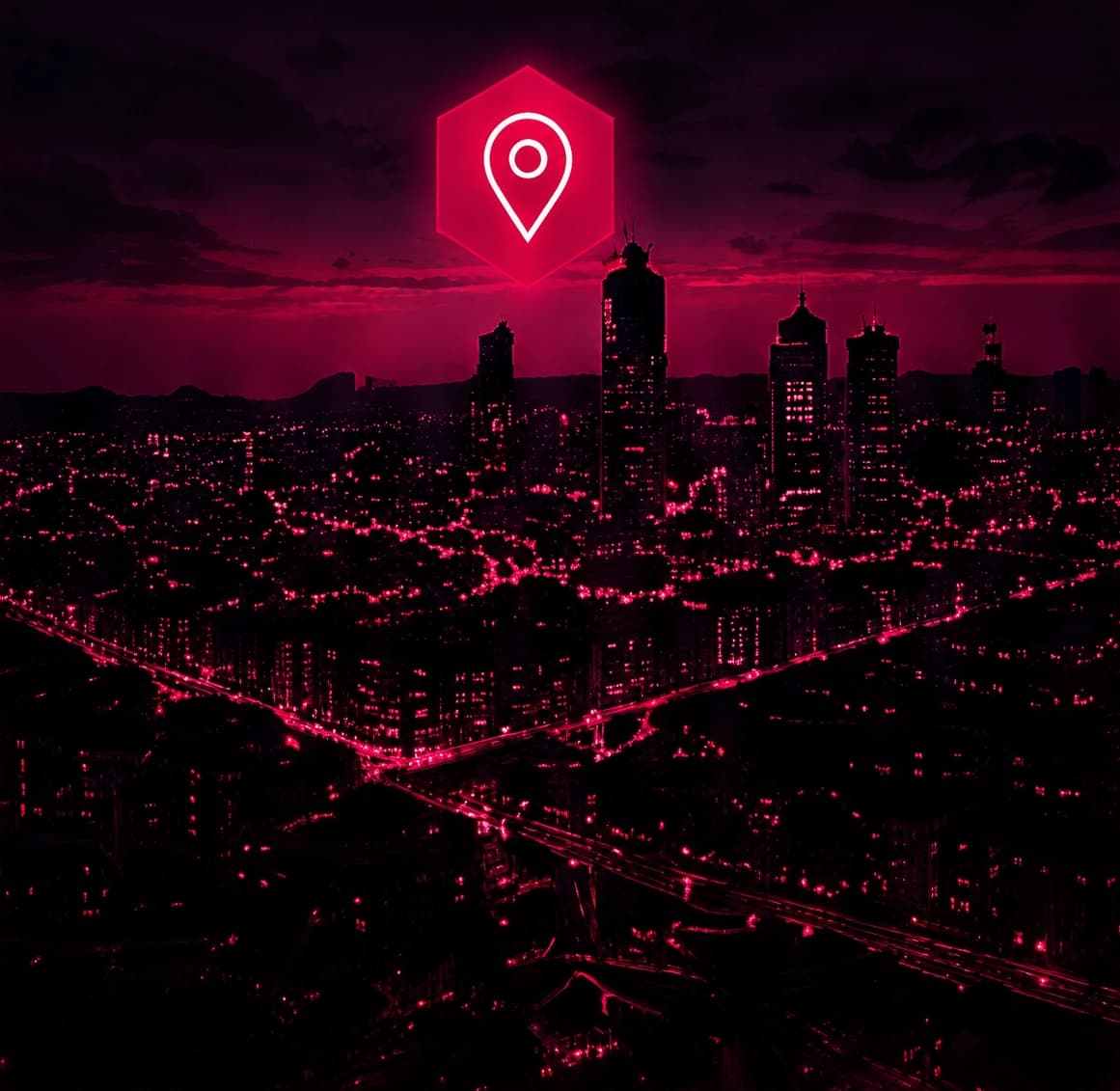 Sheffield skyline at night — Empire's main coverage area