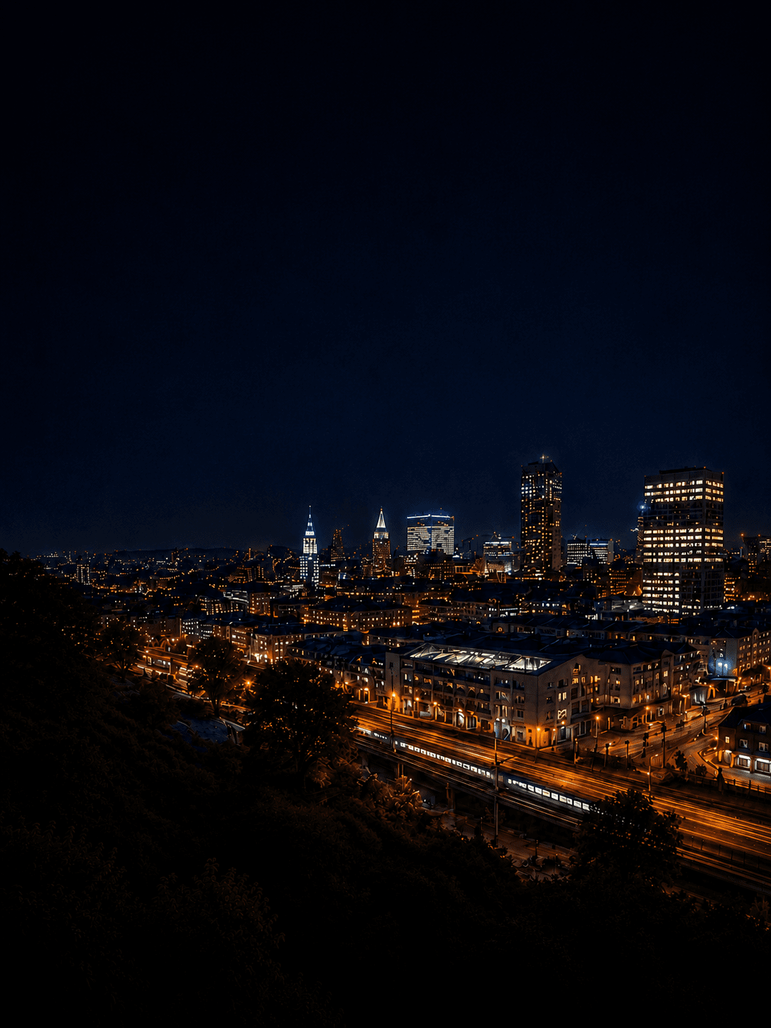 Sheffield at night