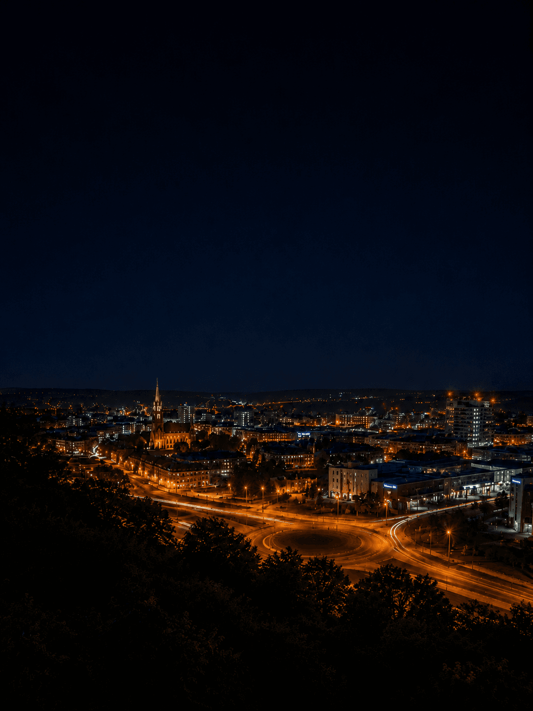 Rotherham at night