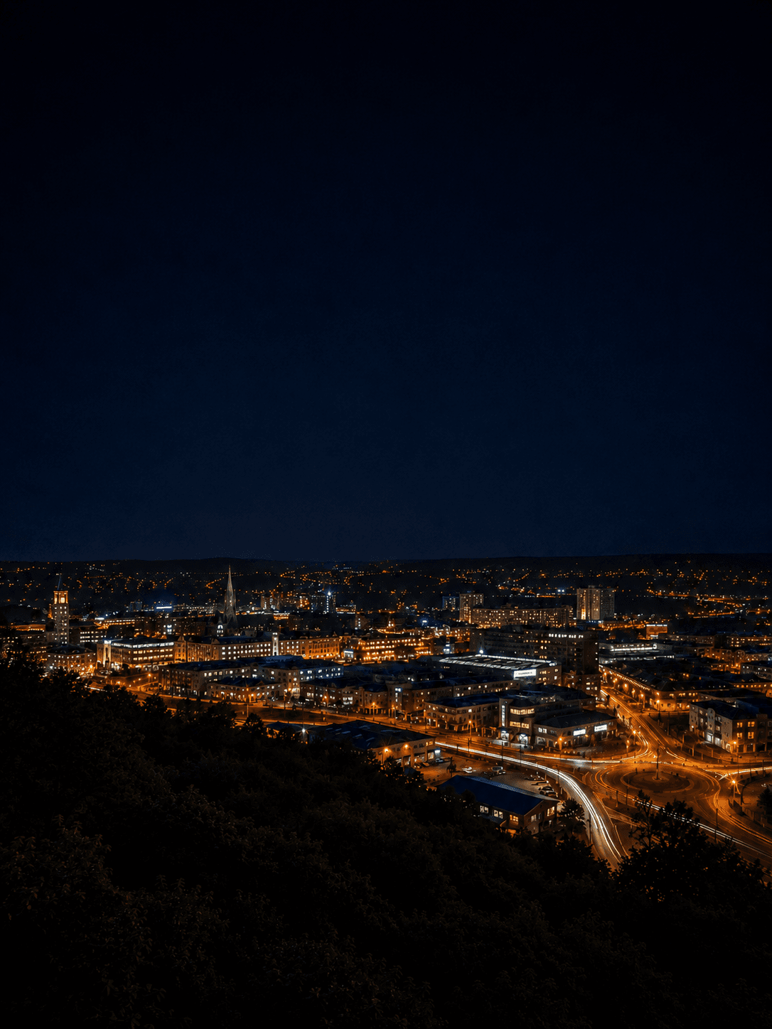 Barnsley at night