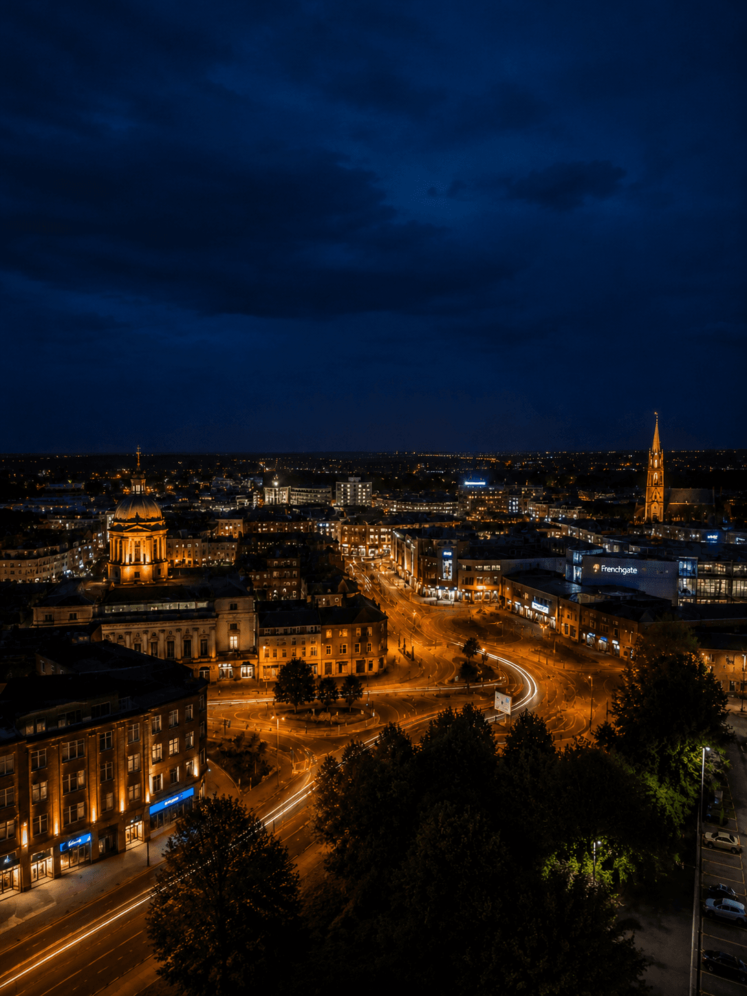 Doncaster at night