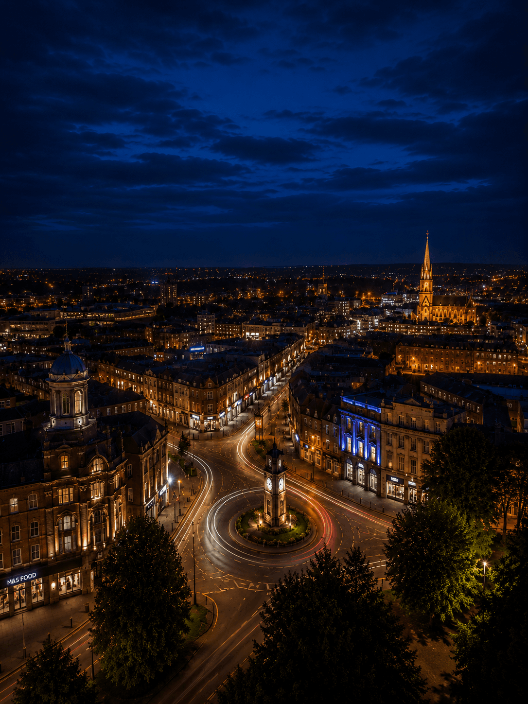 Worksop at night