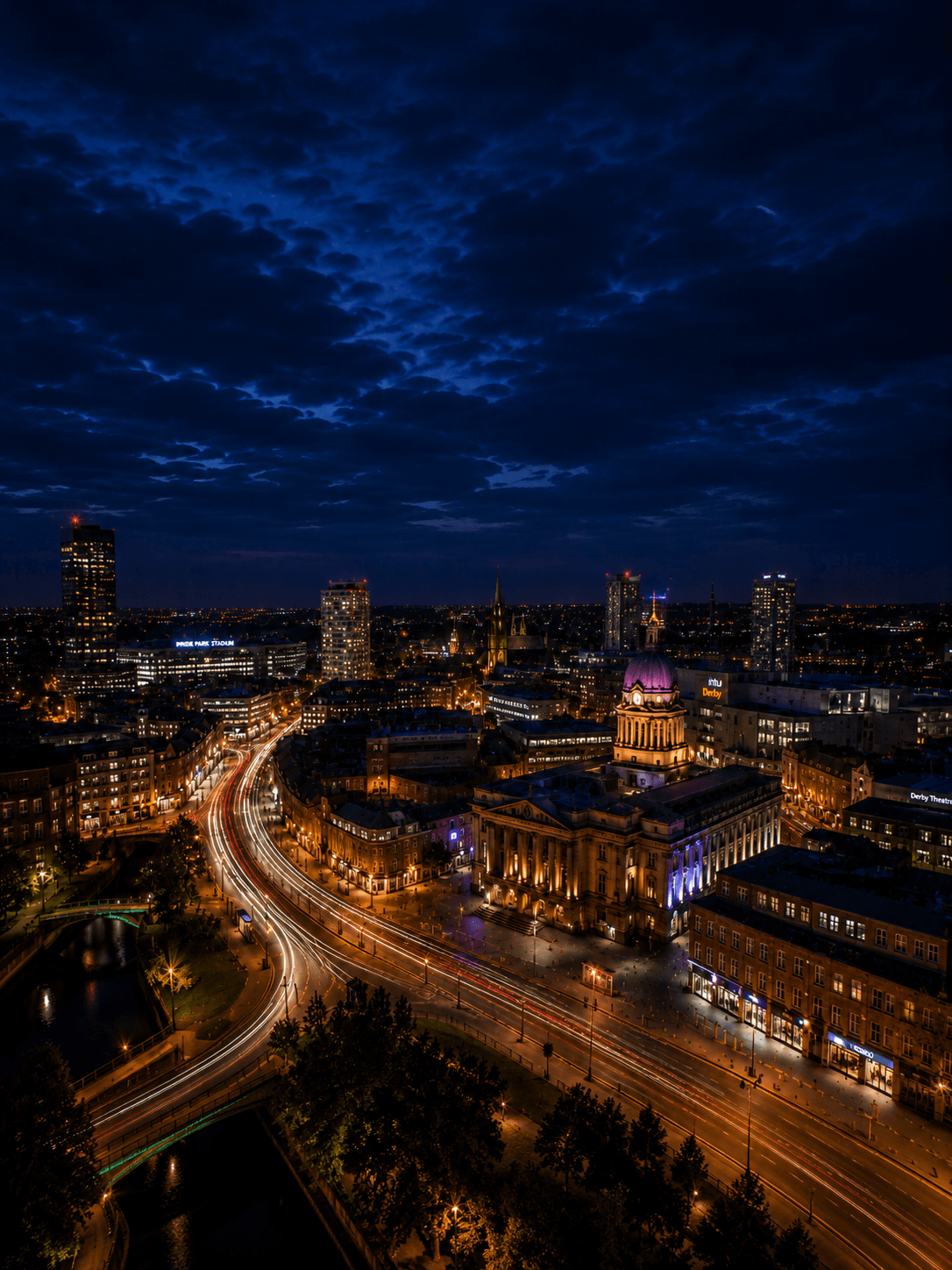 Derby at night